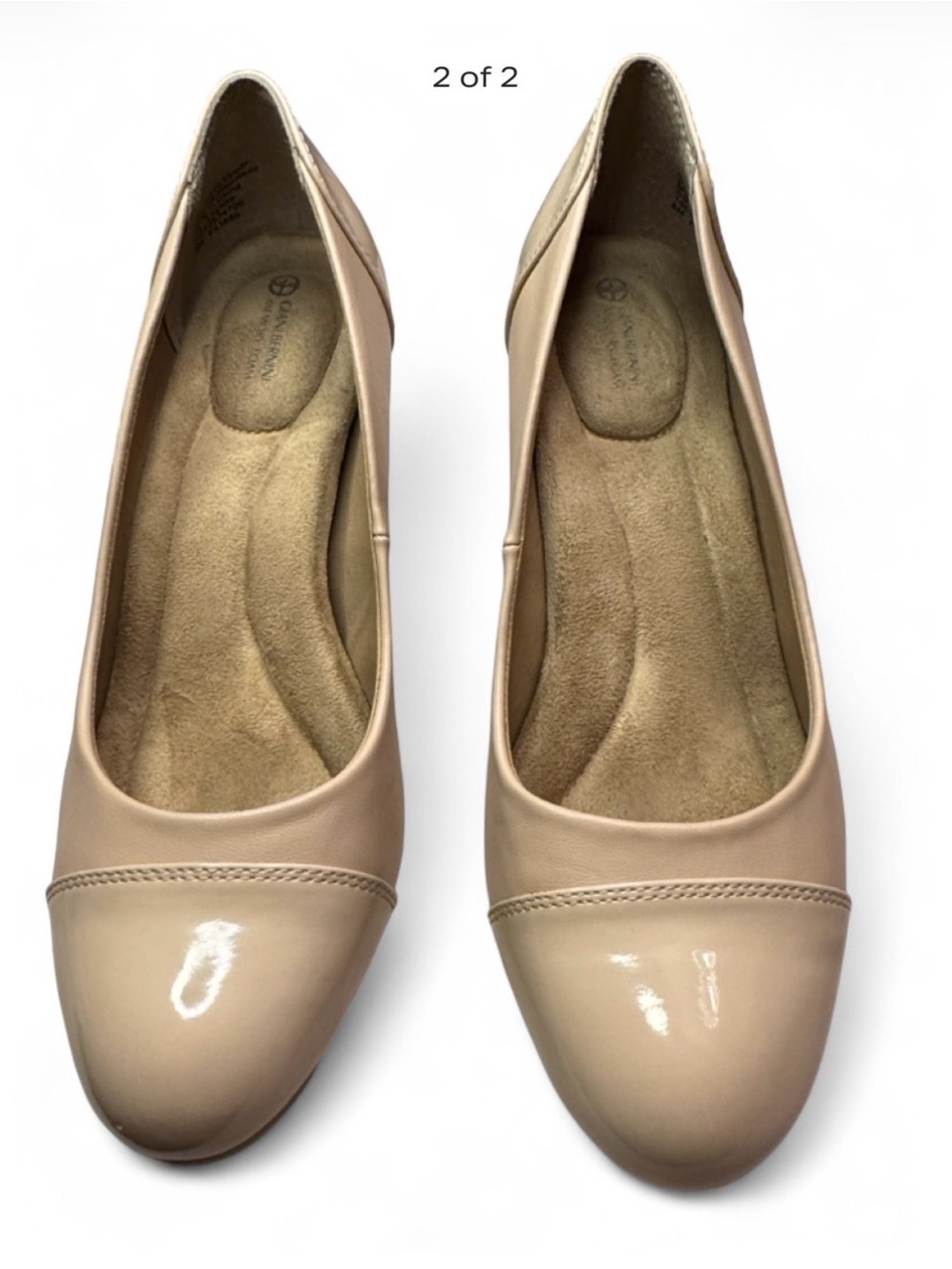 Giani Bernini Nude Patent Cap-Toe Pumps